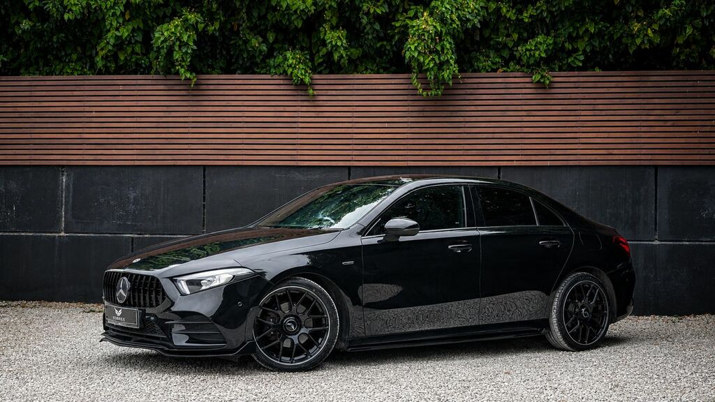 Mercedes-Benz A Class 2022 1.3 A200 Amg Line Edition Executive Saloon EJ22JWF Black #2
