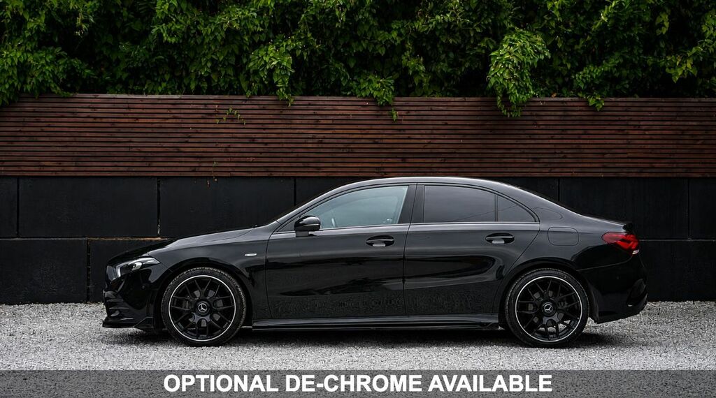 Mercedes-Benz A Class 2022 1.3 A200 Amg Line Edition Executive Saloon EJ22JWF Black #4