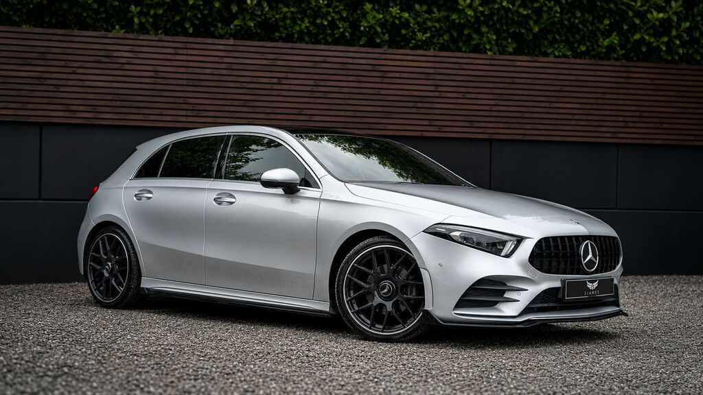 Mercedes-Benz A Class 2021 1.3 A180 Amg Line Executive Hatchback P Silver #4