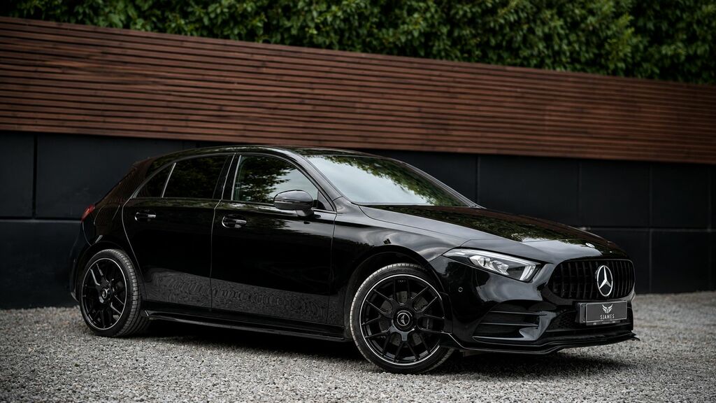 Mercedes-Benz A Class 2020 1.3 A200 Amg Line Executive Hatchback P Black #4