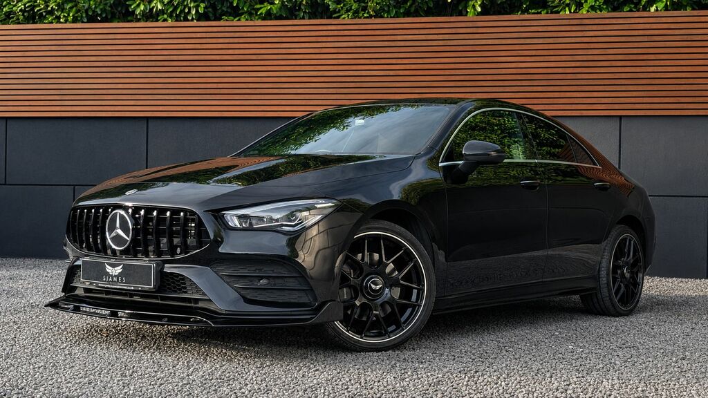 Mercedes-Benz CLA Class 2021 2.0 Cla220d Amg Line Premium Plus 2 Coupe 4 Black #2