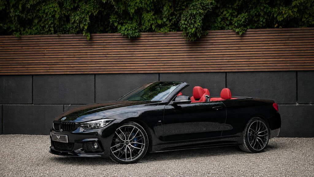 BMW 4 Series 2018 3.0 435D M Sport Convertible EF18GKY Black #2