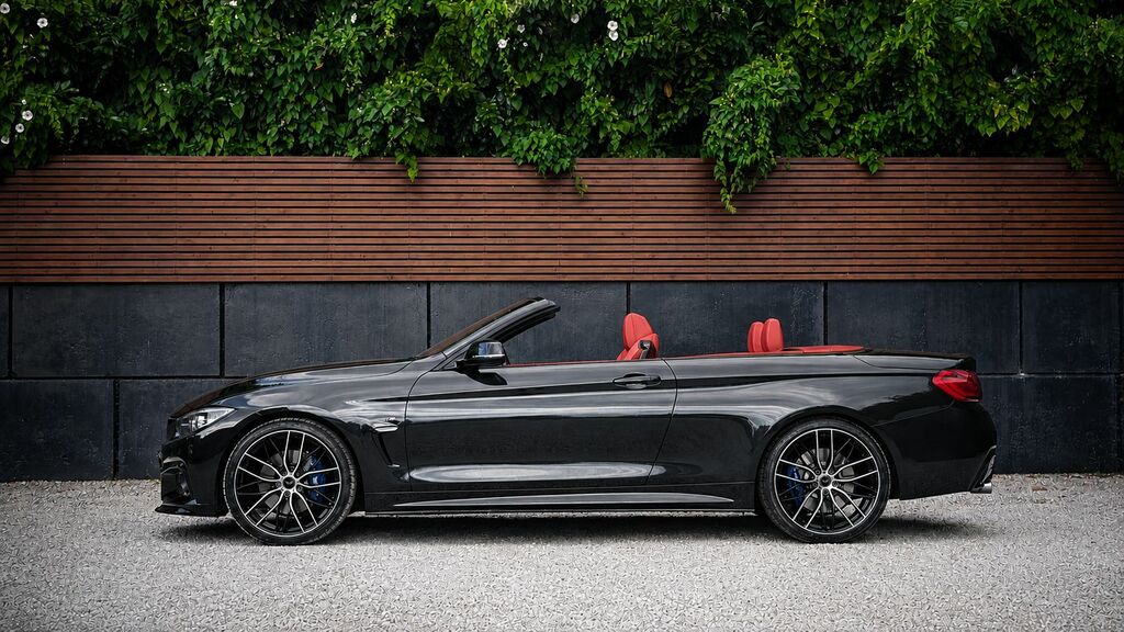 BMW 4 Series 2018 3.0 435D M Sport Convertible EF18GKY Black #6