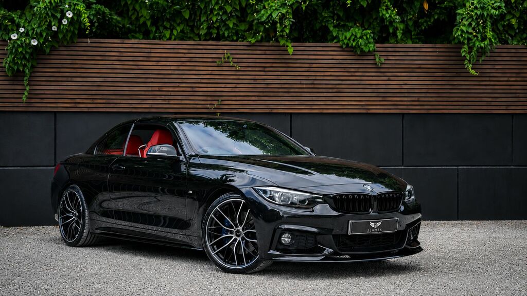 BMW 4 Series 2018 3.0 435D M Sport Convertible EF18GKY Black #3