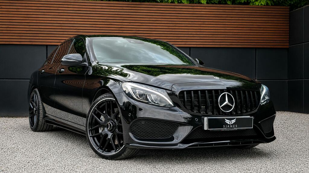 Mercedes-Benz C Class 2018 2.1 C220d Amg Line Saloon G-tronic Black #3