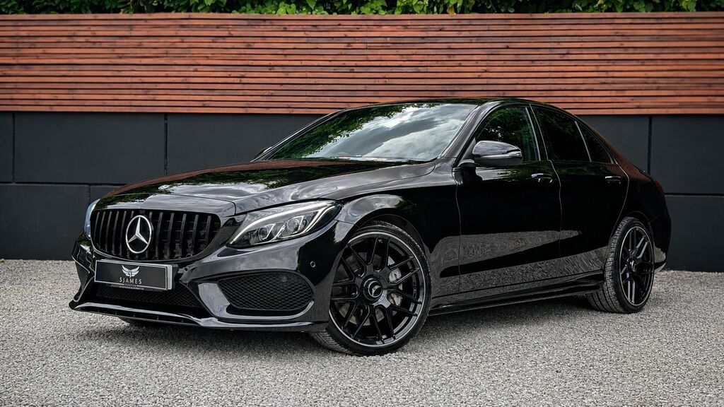 Mercedes-Benz C Class 2018 2.1 C220d Amg Line Saloon G-tronic Black #2