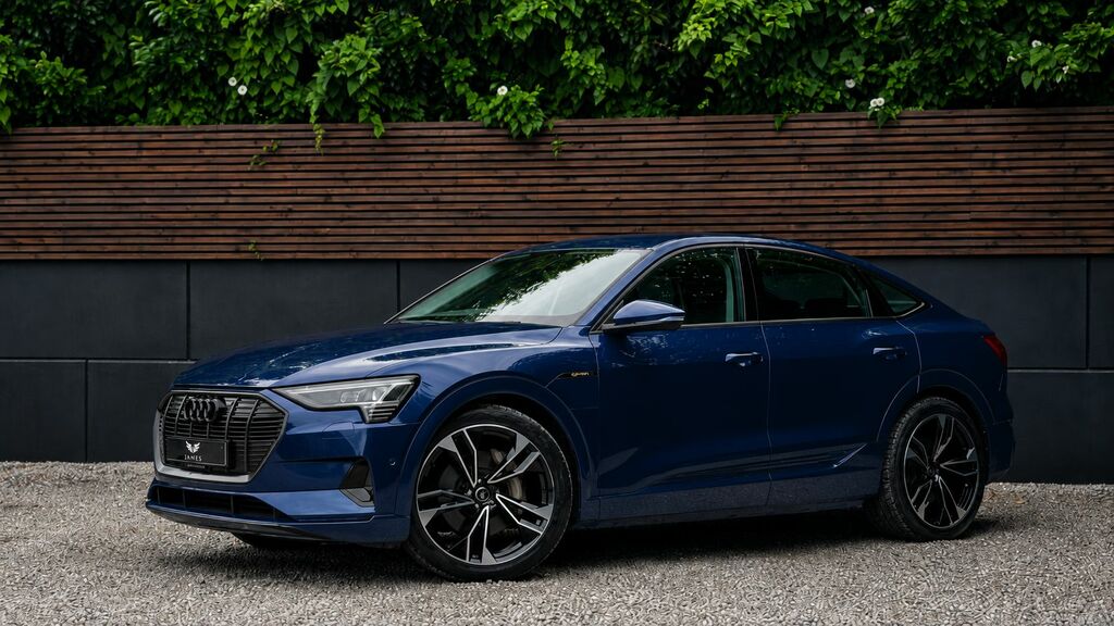 Audi E-tron 2021 55 S Line Sportback Quattro Blue #2