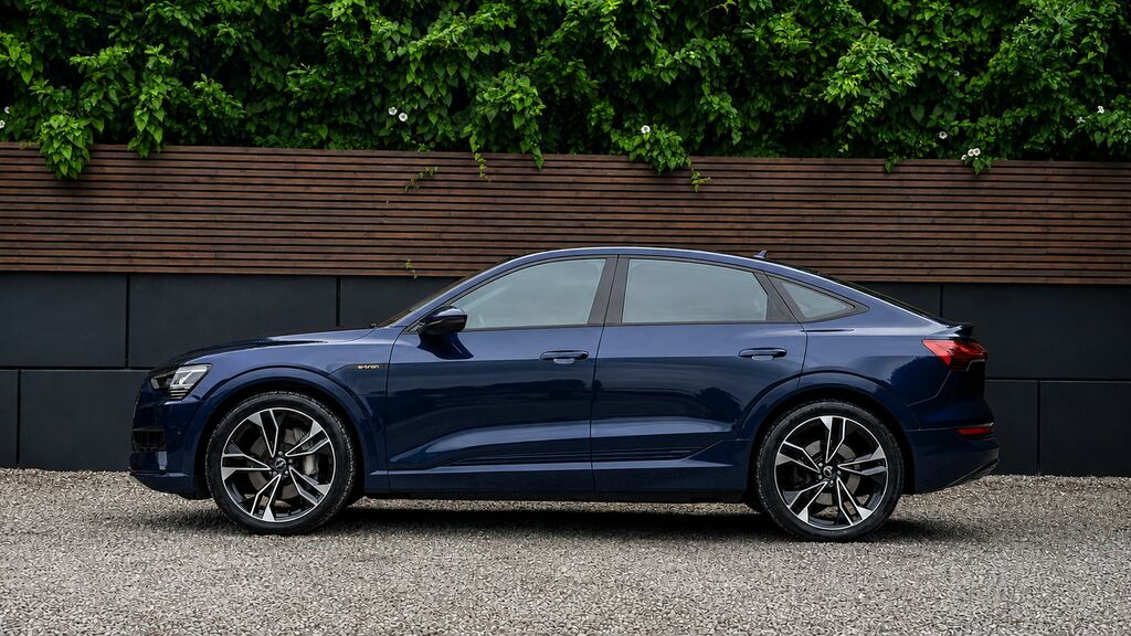 Audi E-tron 2021 55 S Line Sportback Quattro Blue #5