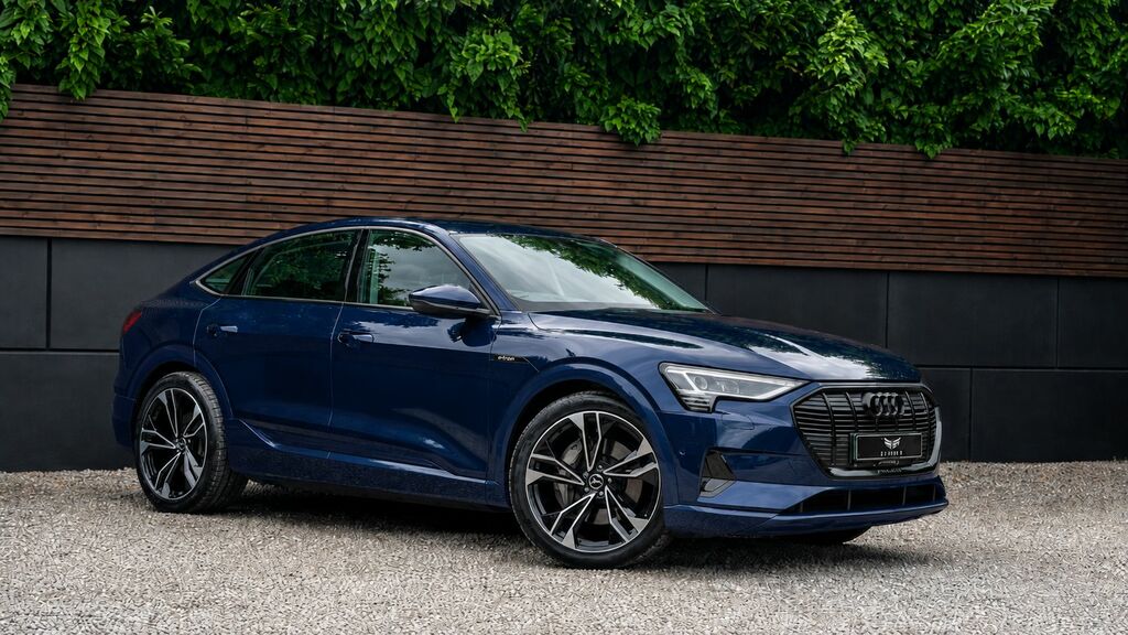 Audi E-tron 2021 55 S Line Sportback Quattro Blue #4