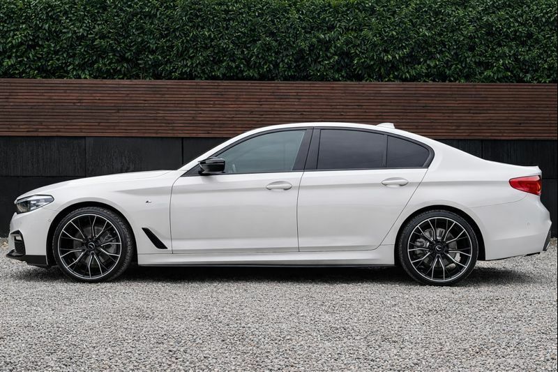 BMW 5 Series 2021 2.0 520D Mht M Sport Saloon Hybrid White #5