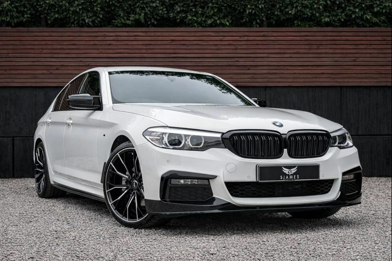 BMW 5 Series 2021 2.0 520D Mht M Sport Saloon Hybrid White #3