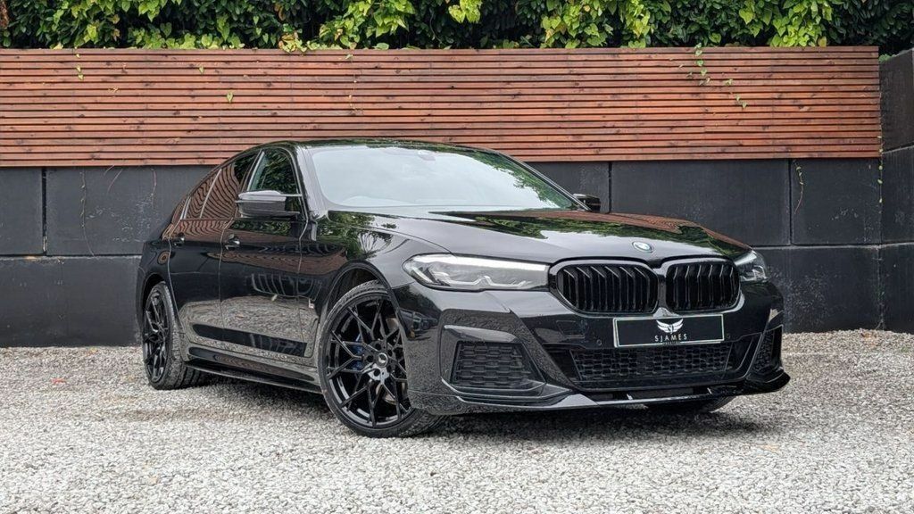 BMW 5 Series 2022 2.0 520D Mht M Sport Saloon Hybrid Black #3