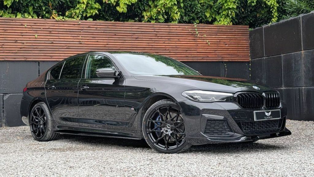 BMW 5 Series 2022 2.0 520D Mht M Sport Saloon Hybrid Black #4