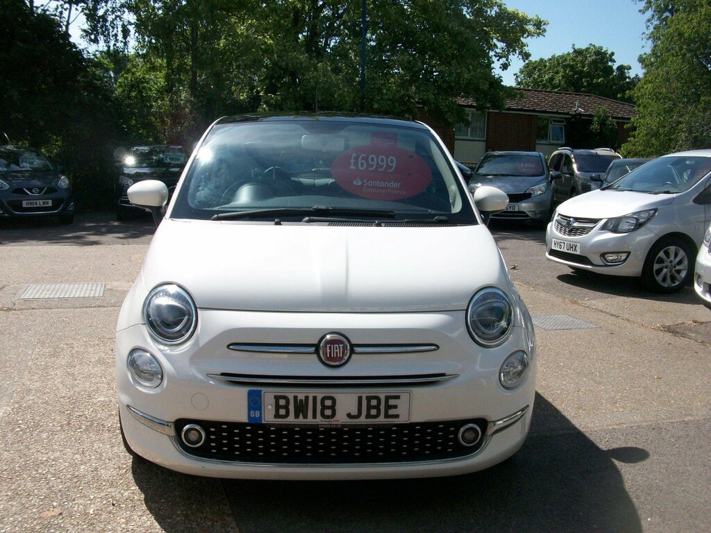 Fiat 500 1.2 Lounge Euro 6 Ss White #2
