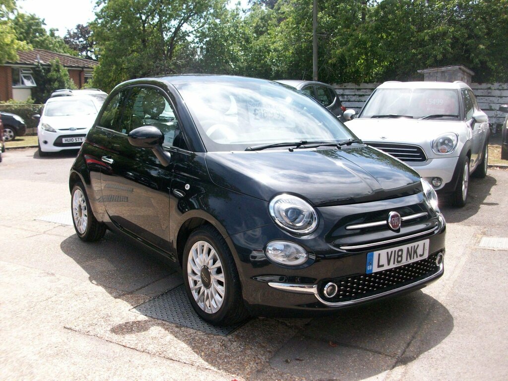 Fiat 500 1.2 Lounge Euro 6 Ss Black