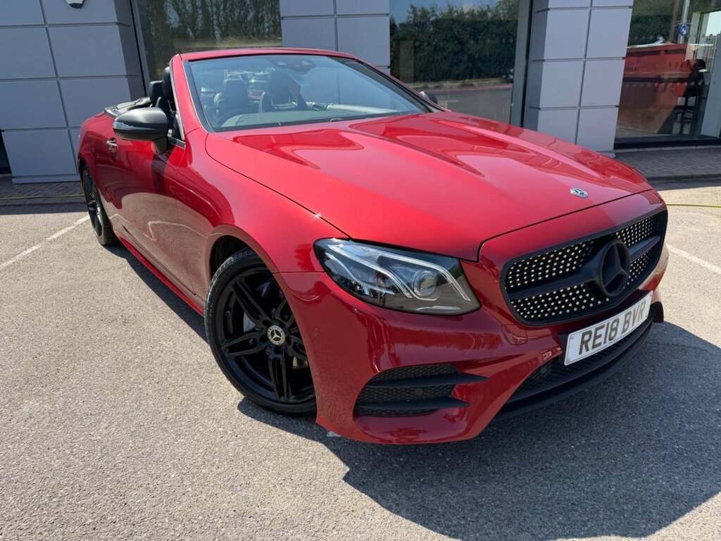 Mercedes-Benz E Class 2.0 E220d Amg Line Premium Plus Cabriolet G-tron RE18BVR Red #2