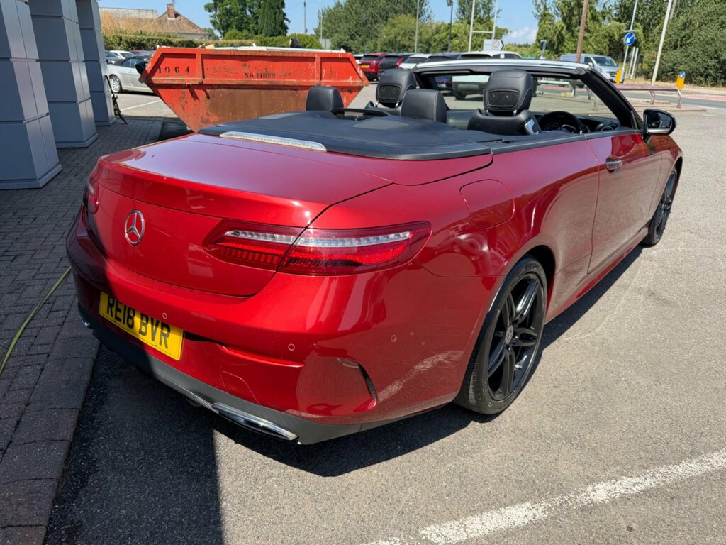 Mercedes-Benz E Class 2.0 E220d Amg Line Premium Plus Cabriolet G-tron RE18BVR Red #4