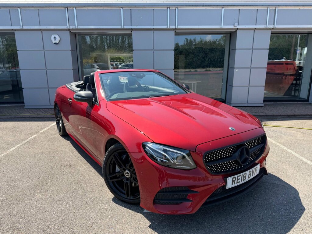 Mercedes-Benz E Class 2.0 E220d Amg Line Premium Plus Cabriolet G-tron RE18BVR Red