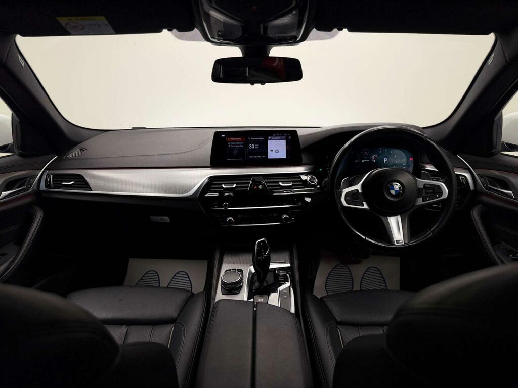 BMW 5 Series 530E M Sport White #2