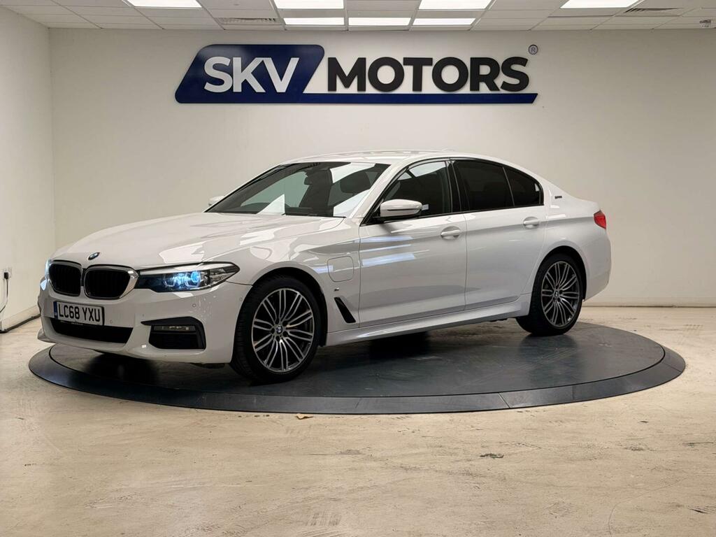 BMW 5 Series 530E M Sport White #3