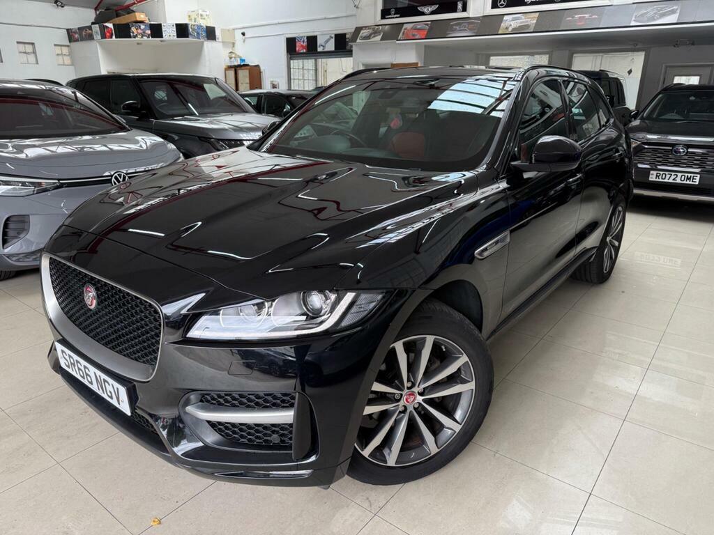 Jaguar F-Pace 2.0 D180 R-sport Awd Euro 6 S S SR66NGV Black #6