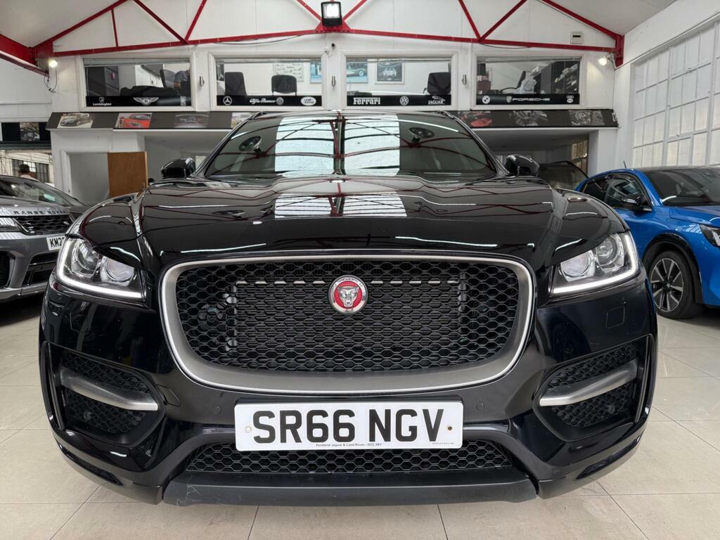 Jaguar F-Pace 2.0 D180 R-sport Awd Euro 6 S S SR66NGV Black #3