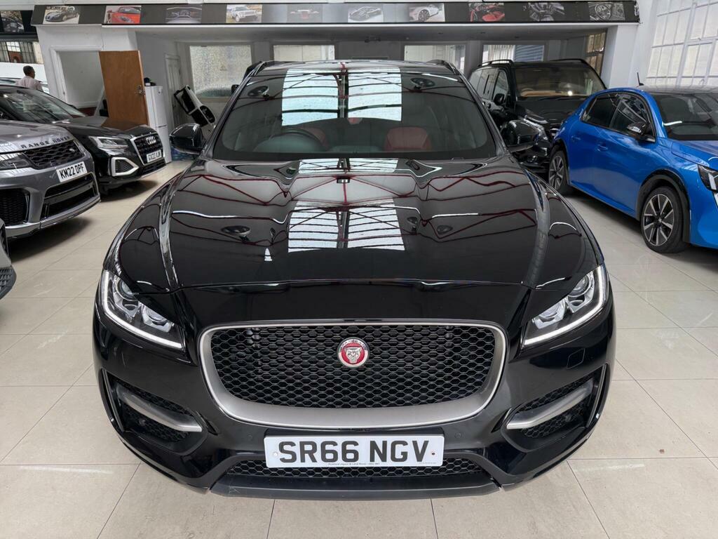 Jaguar F-Pace 2.0 D180 R-sport Awd Euro 6 S S SR66NGV Black #4