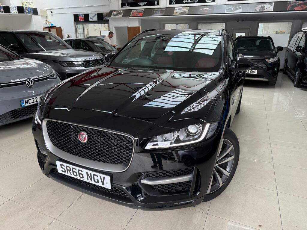 Jaguar F-Pace 2.0 D180 R-sport Awd Euro 6 S S SR66NGV Black #5