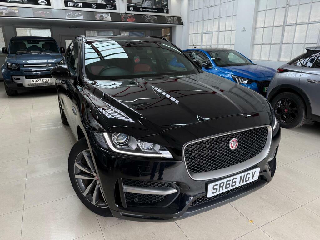 Jaguar F-Pace 2.0 D180 R-sport Awd Euro 6 S S SR66NGV Black