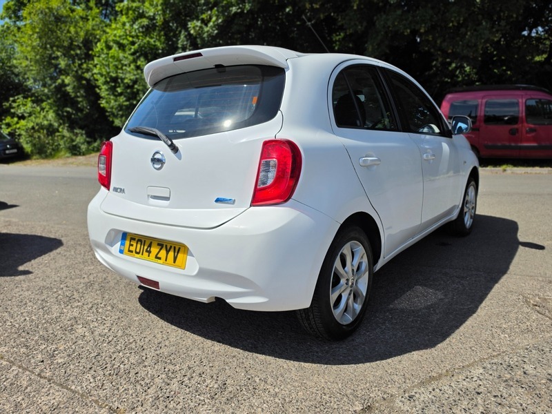 Nissan Micra Acenta White #4