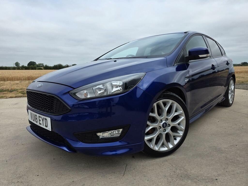 Ford Focus 1.0T Ecoboost St-line Euro 6 Ss VU18EYD Blue #2