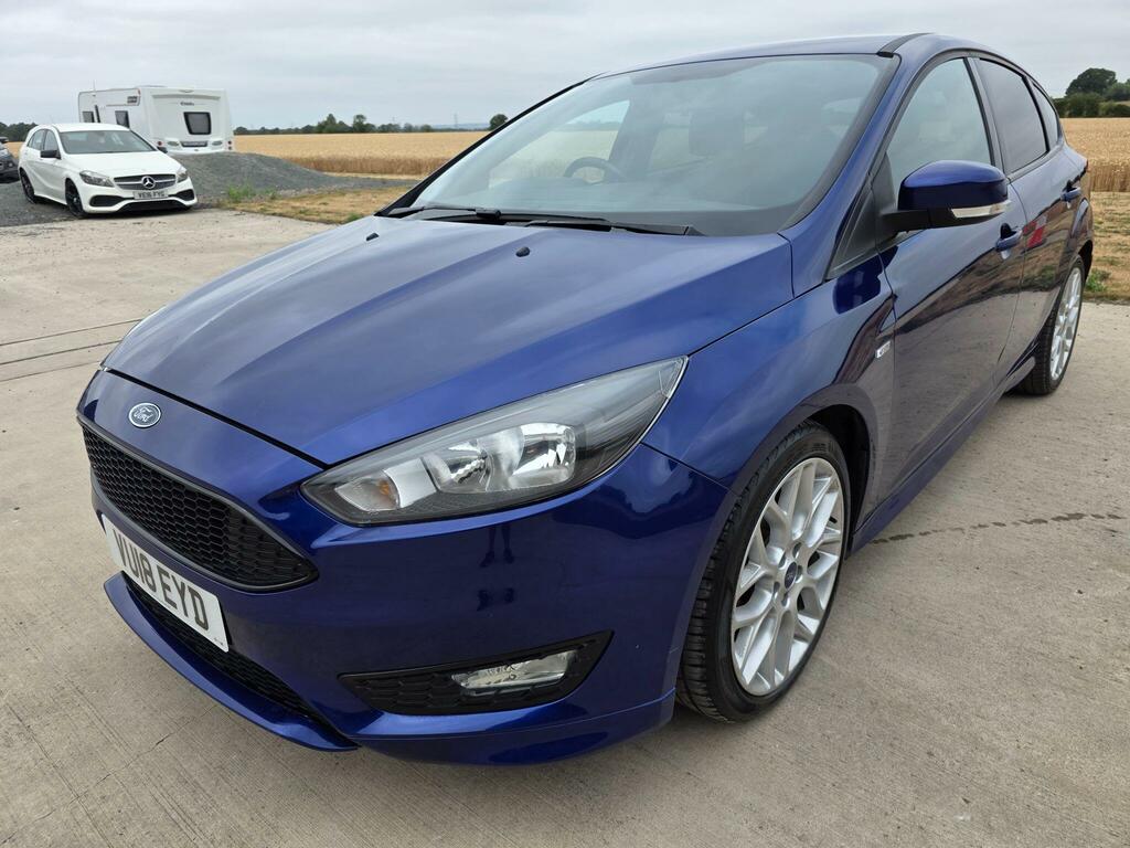 Ford Focus 1.0T Ecoboost St-line Euro 6 Ss VU18EYD Blue #5