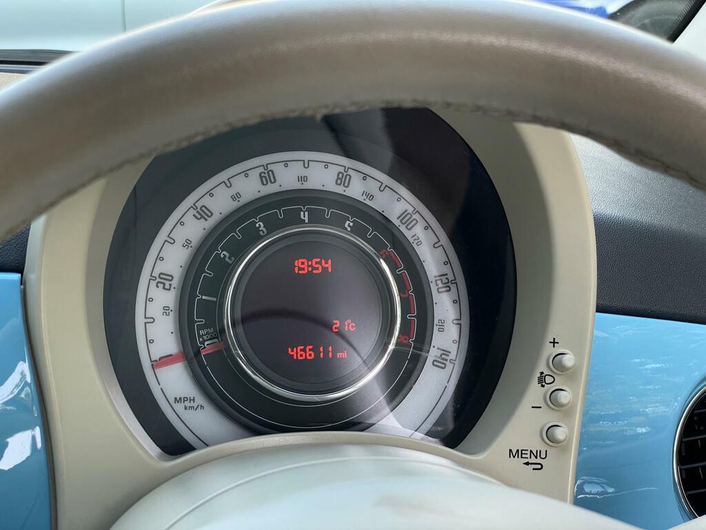 Fiat 500 Petrol DX65EHG Blue #5