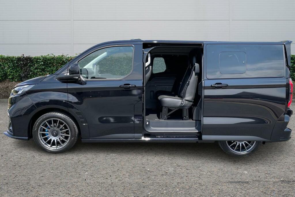 Ford Transit Custom 2.5 320 Duratec 11.8Kwh Ms-rt Crew Van Euro 6 KX26GWZ Black #3