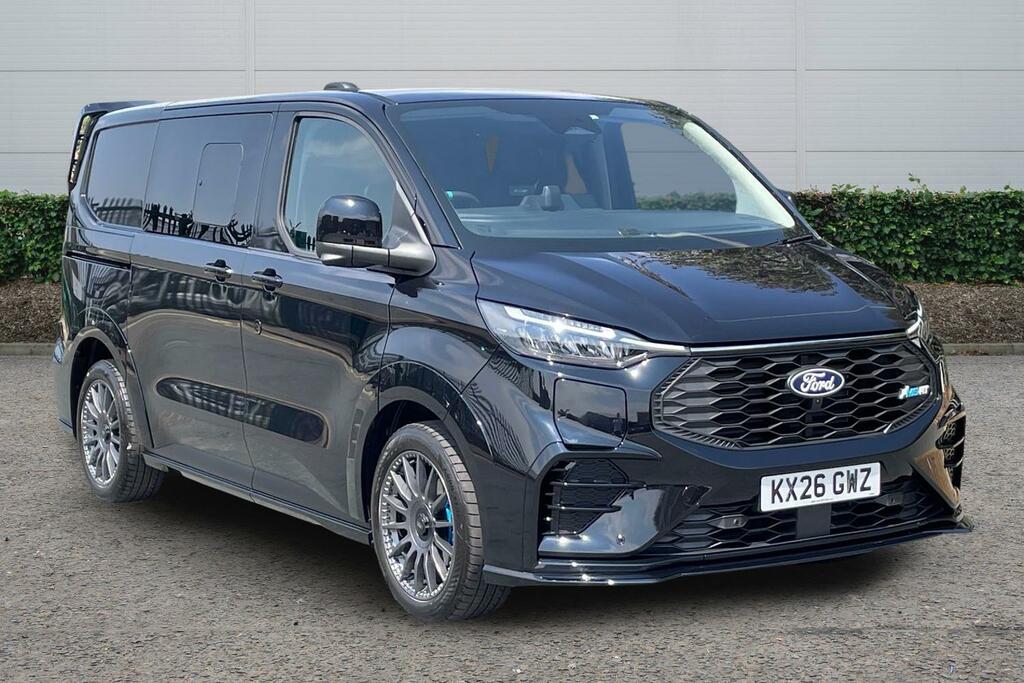 Ford Transit Custom 2.5 320 Duratec 11.8Kwh Ms-rt Crew Van Euro 6 KX26GWZ Black