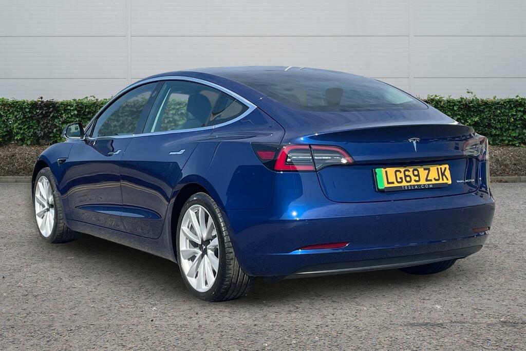 Tesla Model 3 Long Range Awd Blue #2