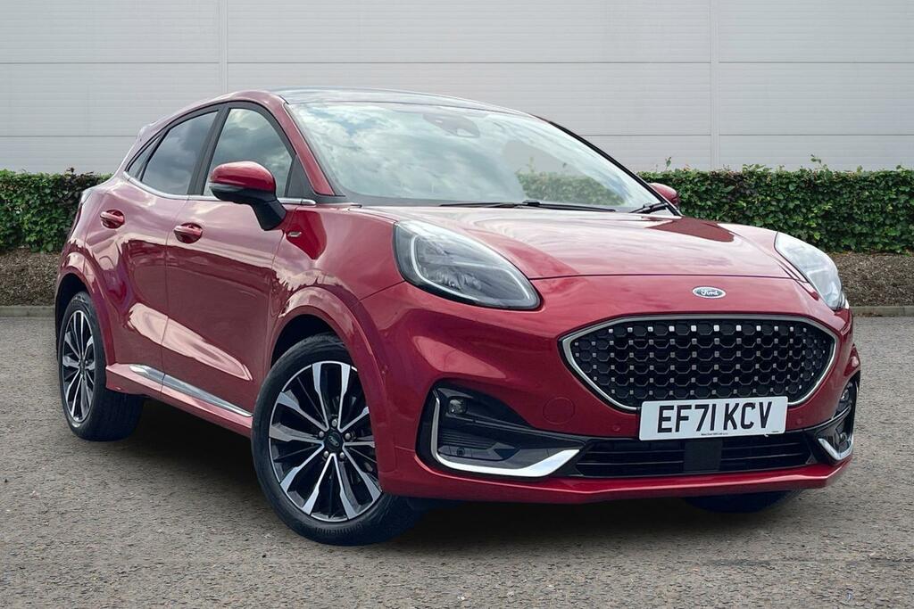 Ford Puma 1.0 Ecoboost Hybr Mhev 155 St-line Vignale Dct EF71KCV Red