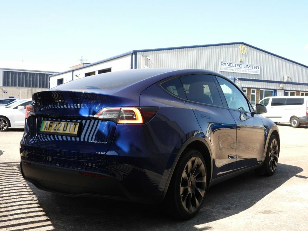 Tesla Model Y Suv Blue #3