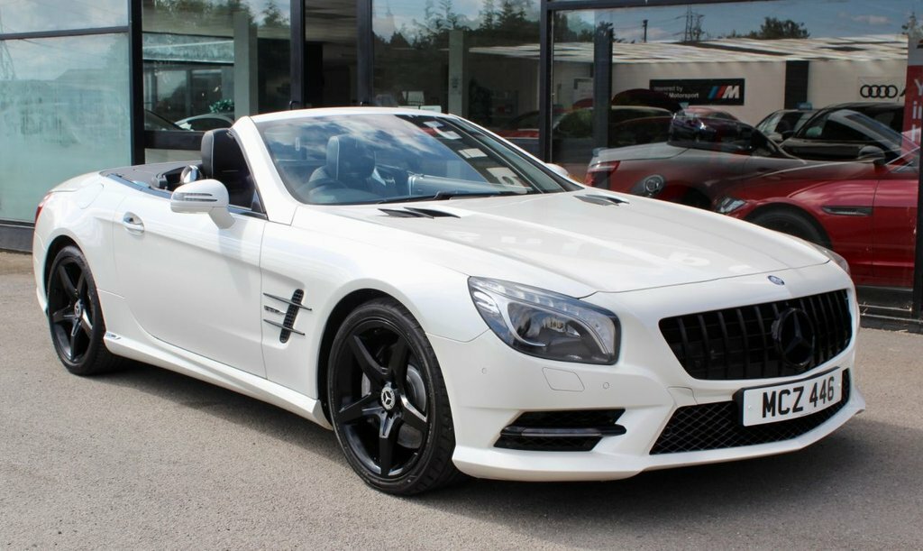 Mercedes-Benz SL Class Convertible White #5