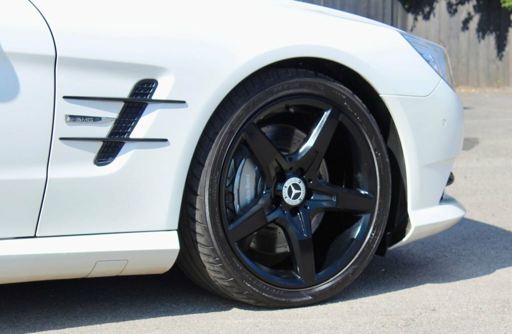 Mercedes-Benz SL Class Convertible White #4