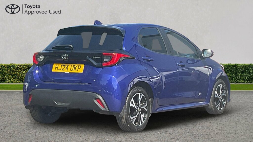 Toyota Yaris 1.5 Vvt-h Design E-cvt Euro 6 Ss HJ24UKP Blue #4