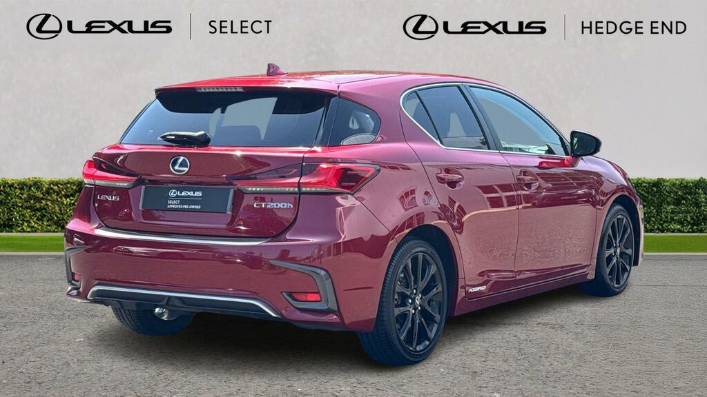 Lexus CT 1.8 200H Premier Hatchback Hybrid Cvt E Red #2
