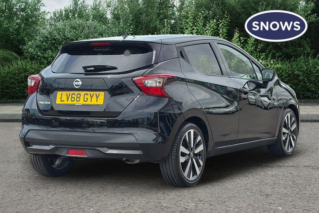 Nissan Micra 0.9 Ig-t Tekna Euro 6 Ss LV68GYY Black #3