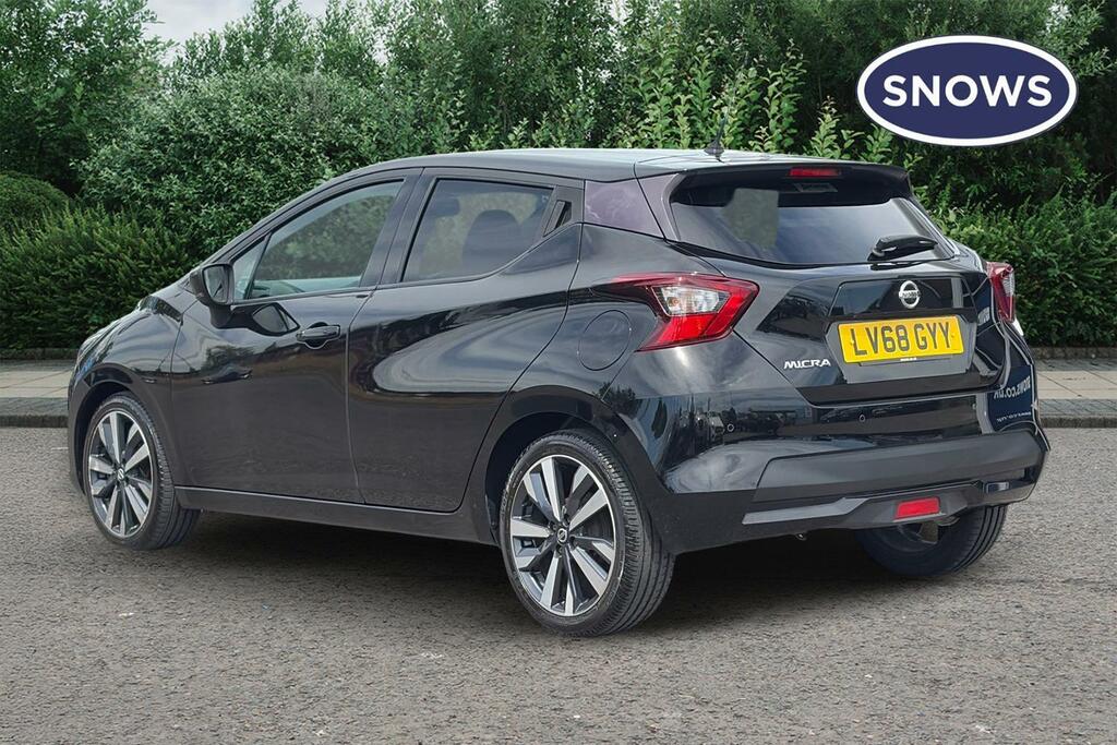 Nissan Micra 0.9 Ig-t Tekna Euro 6 Ss LV68GYY Black #5