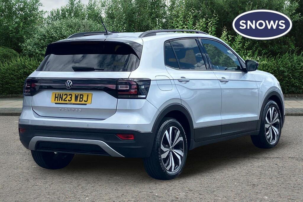 Volkswagen T-Cross 1.0 Tsi Black Edition Euro 6 Ss HN23WBJ Silver #3