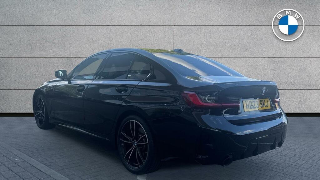 BMW 3 Series 320I M Sport Saloon HD23SKJ Black #2