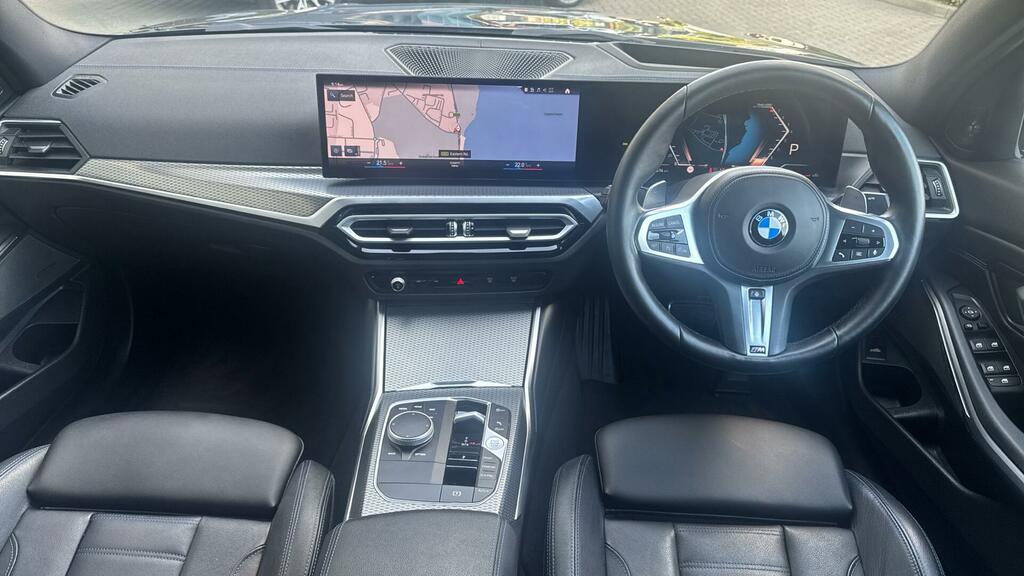 BMW 3 Series 320I M Sport Saloon HD23SKJ Black #4