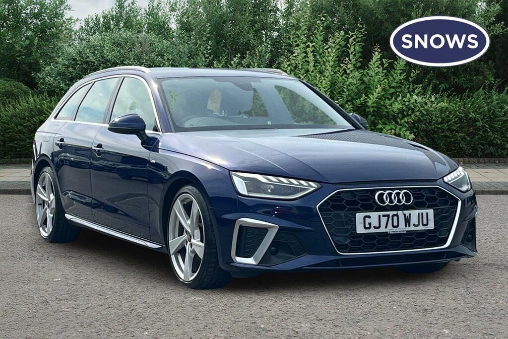 Audi A4 2.0 Tfsi 40 S Line S Tronic Euro 6 Ss GJ70WJU Blue