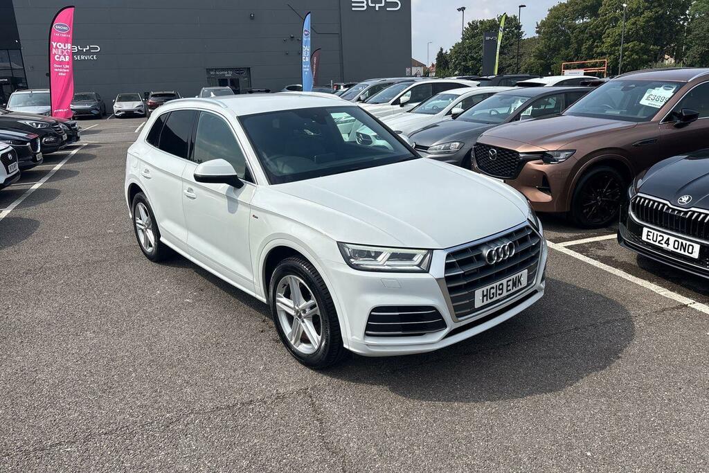 Audi Q5 2.0 Tdi 40 S Line S Tronic Quattro Euro 6 Ss White #6
