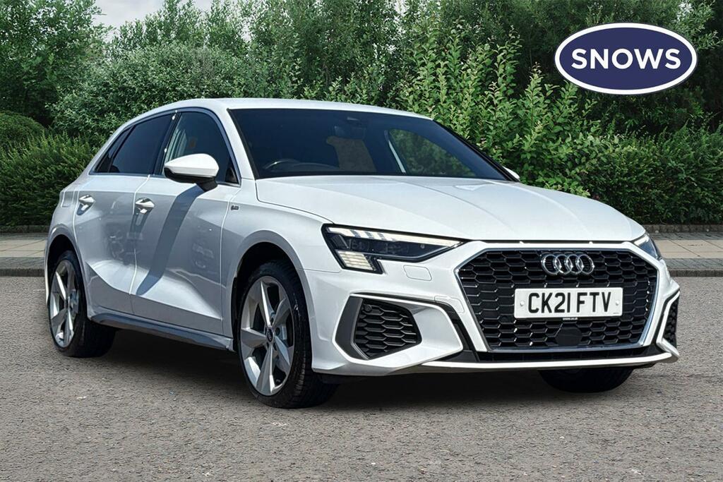 Audi A3 1.4 Tfsie 40 S Line Sportback S Tronic Euro 6 Ss White